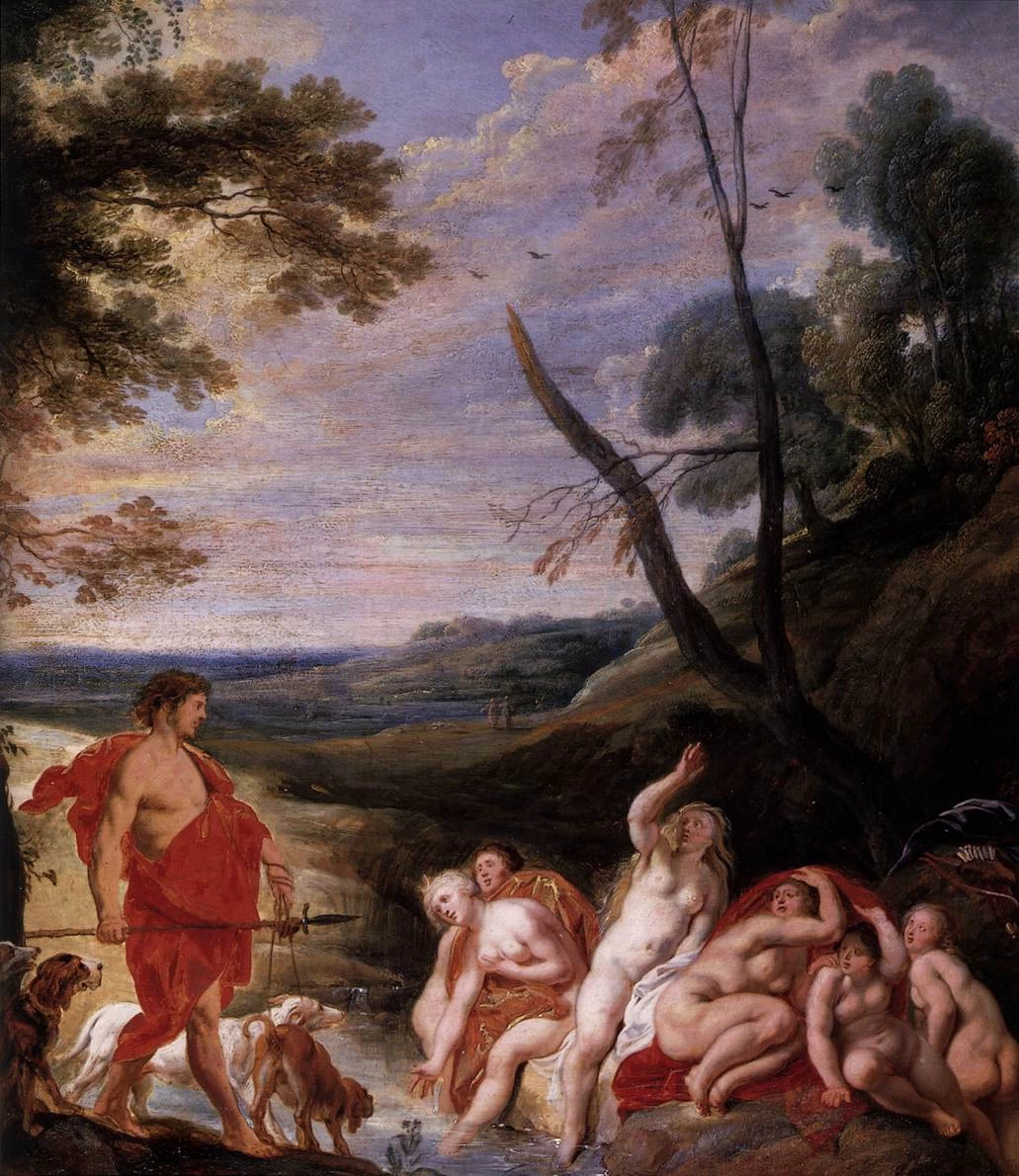 Diana e Atteone - dettaglio, Gemäldegalerie, Dresden